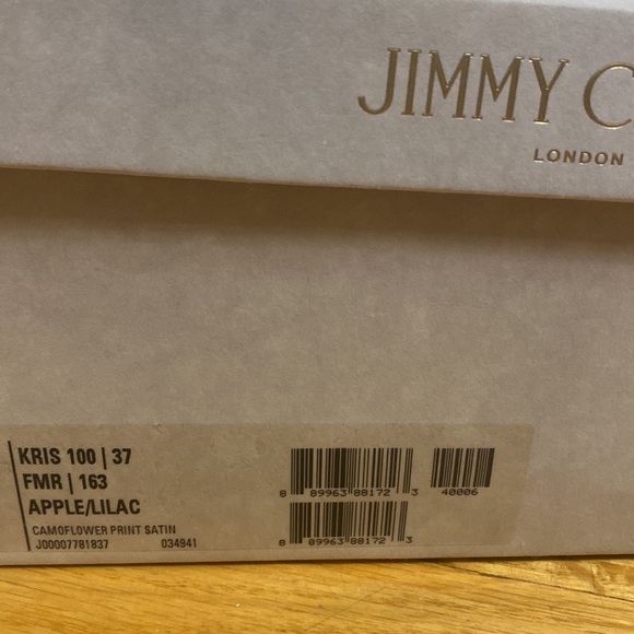 Jimmy Choo Multicolor Floral Print Satin Kris Knot Heels Size 37 - Picture 11 of 11